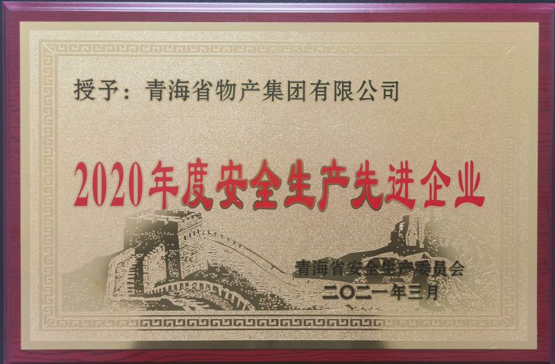 2020年度安全生產(chǎn)先進企業(yè)